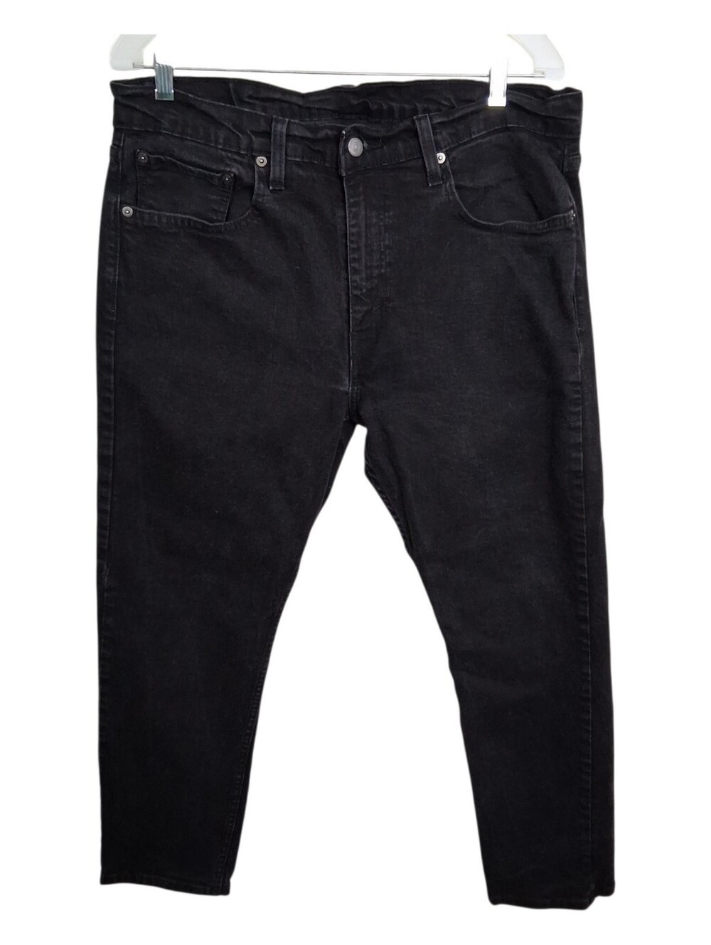 Levis 502 Black Denim Jeans 36x30 Tonal Black Tag Minimalist Streetwear Gorpcore